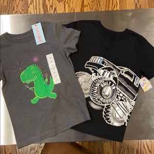 Set of two new boys 4T shirts